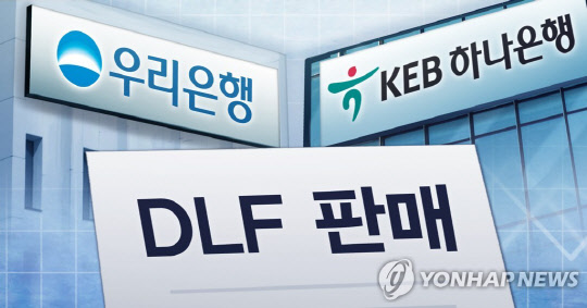 'DLF 사태' KEB하나은행, 우리은행 연합뉴스